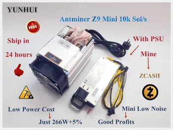 YUNHUI Utilizado Antminer Z9 Mini 10k Sol/s 300W ZCASH ZEN ZEC BTG Asic Equihash Miner Mina ZEN ZEC BTG moneda puede llegar a 14