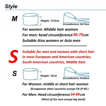 Matorral Tapas Para Las Mujeres Y Los Hombres Clínicos Fregar Los Sombreros De Impresión Ajustable Unisex S-M Dos Tamaños Para La Opción