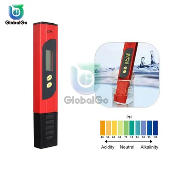 LCD Digital de Agua Medidor de PH Tester Pen Acuario de Agua de la Piscina Vino Orina Automático de Calibración de PH Líquido Tester