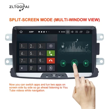 ZLTOOPAI IPS Coche Reproductor Multimedia Android 10 1 Din Para Dacia/Sandero/Duster/Renault/Captur/Lada/Xray 2/Logan2 SGP Estéreo