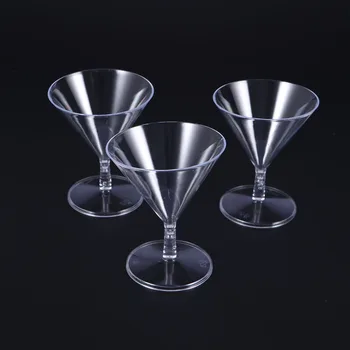 24pcs 60 ML de Cristal Inastillable de Martini Desechables Vasos de Bebida Cóctel de Champán Vasos de Whisky Whisky Taza de Parte de la Barra de