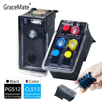 GraceMate PG 512 CL 513 Recarga de Cartucho de Tinta Compatible para Canon IP2700 2702 MP 240 250 252 260 270 272 280 282 MX 320 Impresoras