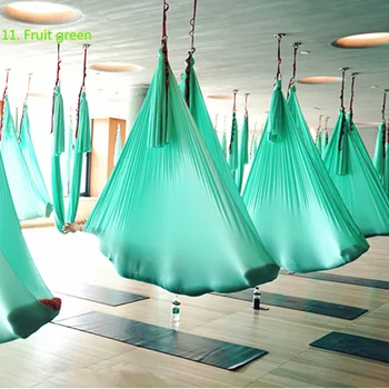 ANTES de la APTITUD de 5M de Yoga de la Hamaca de tela de Calidad Superior de Nylon Tricot cinturón de Yoga swing Contra la Gravedad de Aerial Yoga Hamaca de Seda