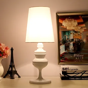 Modernas Lámparas de Mesa E27 220V 110V Tabla Luces de la Sala de estar del Dormitorio de Lectura de Cabecera de la Lámpara de Oro de Plata de la pantalla de Estilo Nórdico