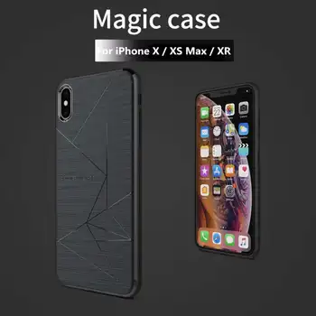 Imán de la caja del Teléfono Para el iPhone X XR Soporte de Carga Inalámbrica Nillkin Magia Caso del iPhone XS Max Magnético de la Cubierta del soporte de la