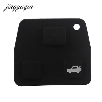 Jingyuqin 20pcs/lot el envío libre de repuesto para toyota llave a distancia de la almohadilla de goma de silicona de la almohadilla de 2/3 botón Para Lexus teclado remoto