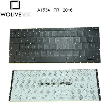 Wolive FR francés Teclado AZERTY teclado para MacBook Retina De 12